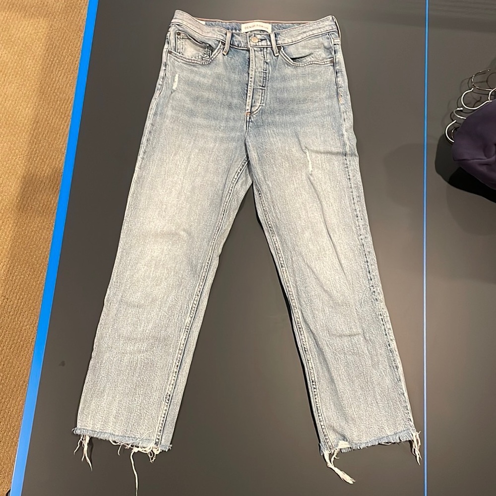 Denim Forum, Size: 29, The Arlo Straight High-rise Jeans
